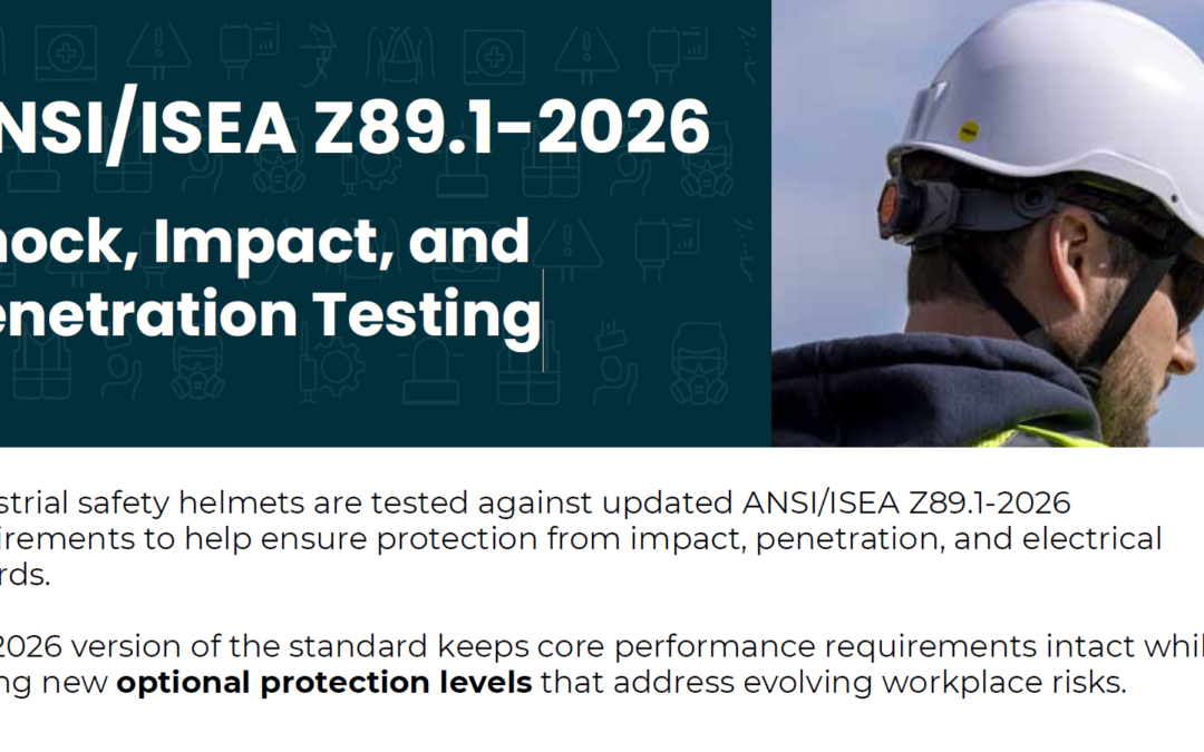 ANSI/ISEA Z89.1-2026 Shock, Impact, and Penetration Testing